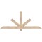 Ekena Millwork Kennewick Smooth Timber Gable Bracket, Douglas Fir, 60"W x 25"H x 1 1/2"D x 3 1/2"F, 10/12 Pitch GBW060X25X0204KEN00SDF - alternate 1